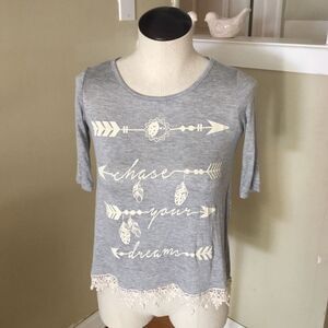 K.Jen Gray Top Size Medium